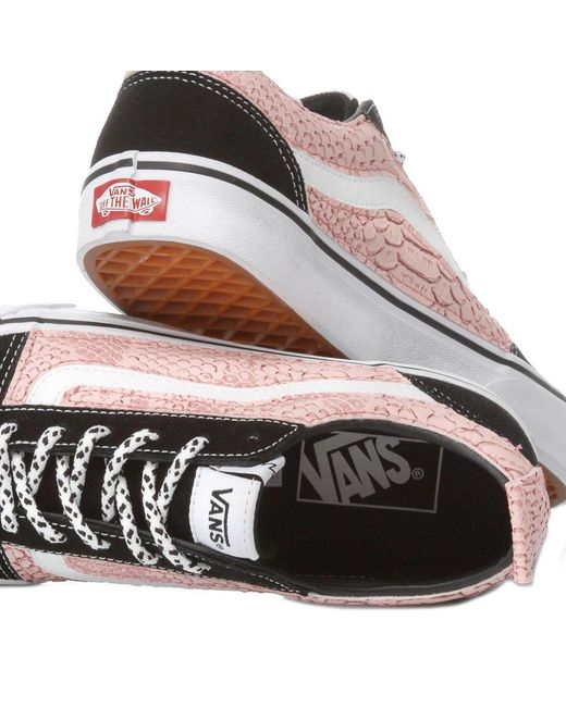 vans pink canvas
