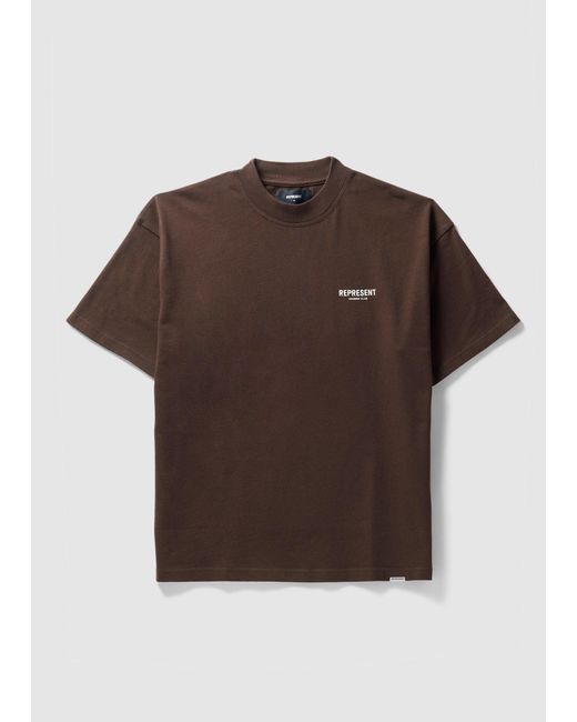 Represent Cotton Owners Club Tshirt In Vintage in Brown for Men Lyst