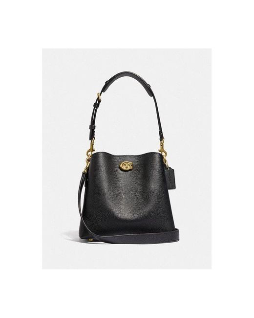 COACH Pebble Leather Willow Bucket Bag Lyst