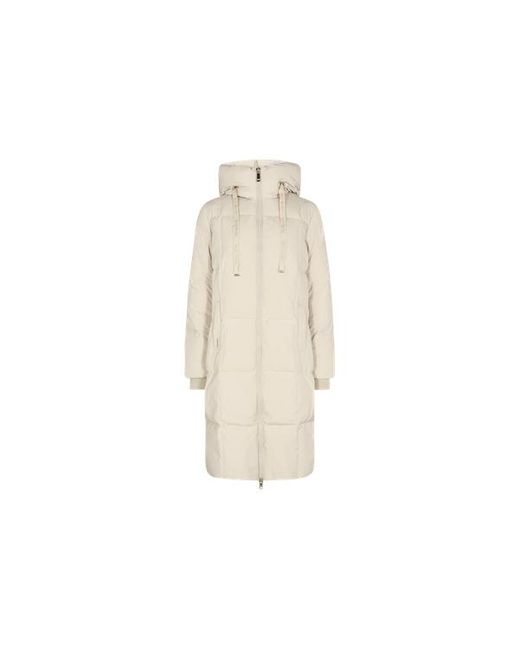 Mos Mosh Synthetic Nova Square Down Coat Wood Ash in White | Lyst Australia