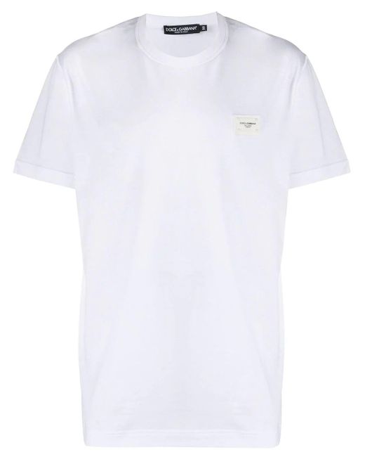 Dolce & Gabbana Dolce E Gabbana Cotton T-shirt in White for Men | Lyst