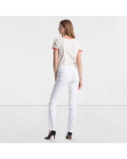 Levi's Denim 712 Slim Leg Jeans Western White 18884 0078 - Save 27% - Lyst