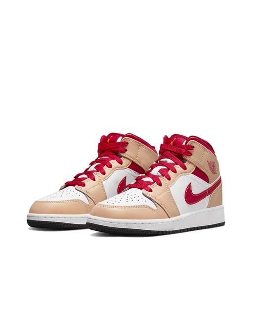 Nike Air 1 Mid Light Cardinal Curry (gs) in Red - Save 17% | Lyst Australia