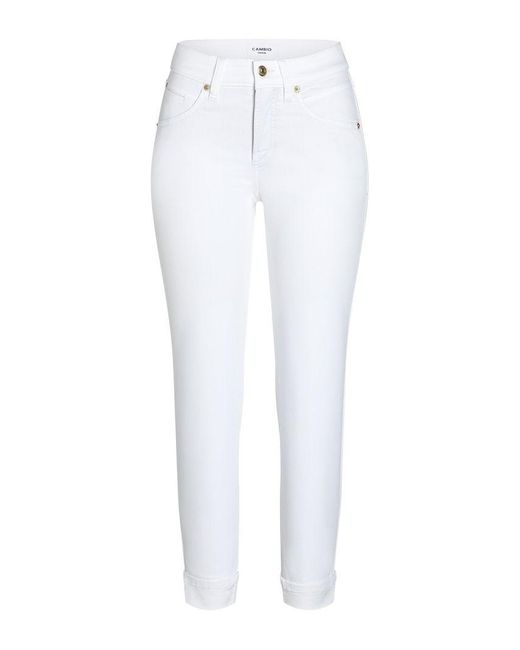 Cambio Denim Jeans 9048-0020 5002 in White - Lyst