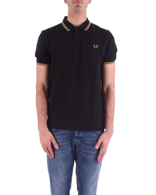 Fred Perry T-shirts And Polos in Black for Men | Lyst