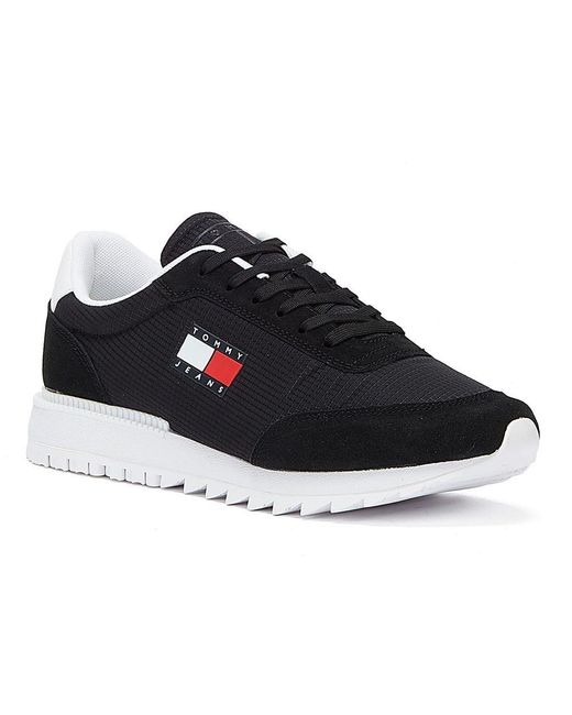 tommy jeans trainers black