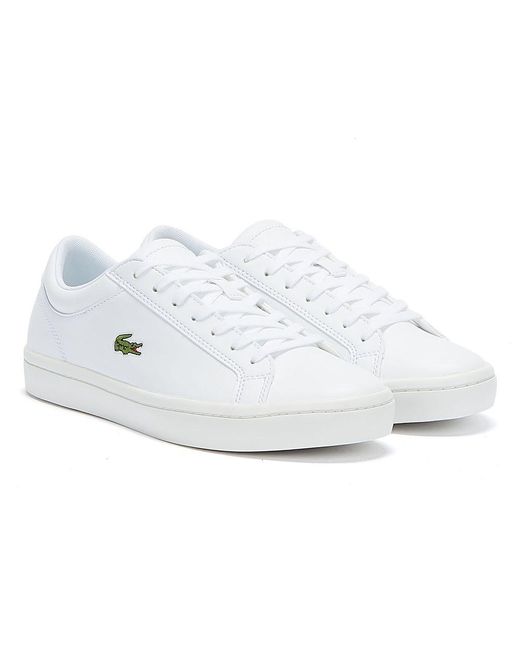 Lacoste Straightset Bl 1 Trainers in White - Save 33% - Lyst