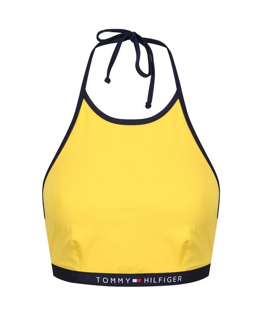 Tommy Hilfiger Women's Crop Top in Yellow | Lyst Australia