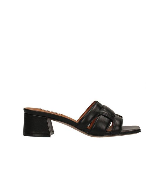 Bibi Lou Naoko Leather Heeled Sandals in Black | Lyst