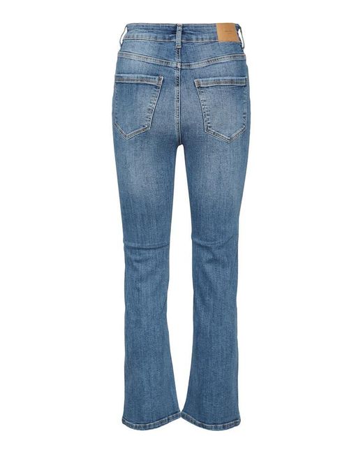 Vero Moda Stella Kick Flare Jeans-medium Denim in Blue | Lyst