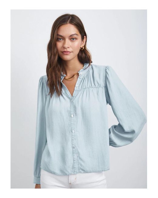 Rails Camille Denim Shirt Light Vintage in Blue | Lyst