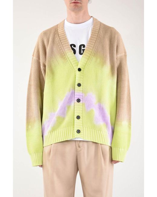 tie dye cardigan mens