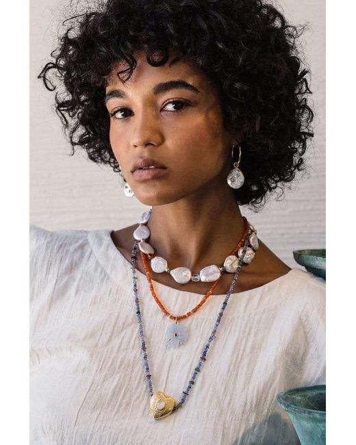 Lizzie Fortunato Rainbow Pearl Collar 