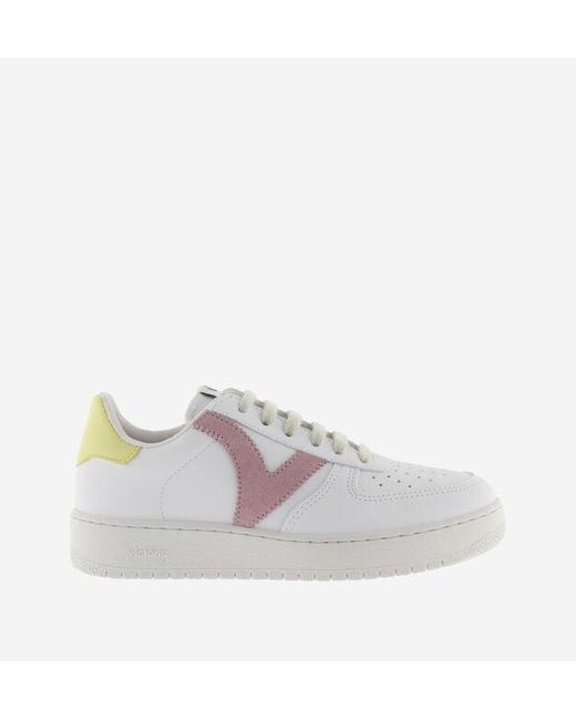 Victoria Synthetic Madrid Trainers-rosa-1258201 in White | Lyst