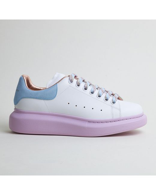 alexander mcqueen leather trainers