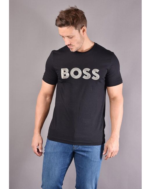 BOSS by HUGO BOSS Tee T-shirt Black S for Men | Lyst Australia