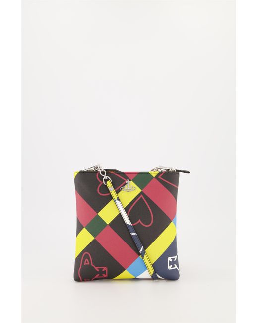 Vivienne Westwood Orb & Heart Square Crossbody Bag in Black Save 12