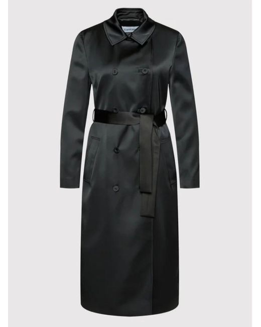 Calvin Klein Cappotto In Tinca K20k204157 Nero Vestibilità Regolare in  Black | Lyst
