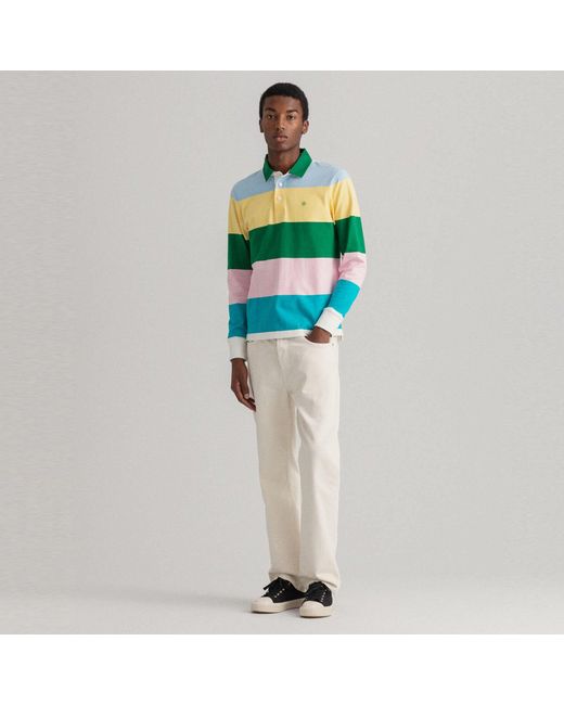 GANT Cotton Long-sleeve Heavy Polo 
