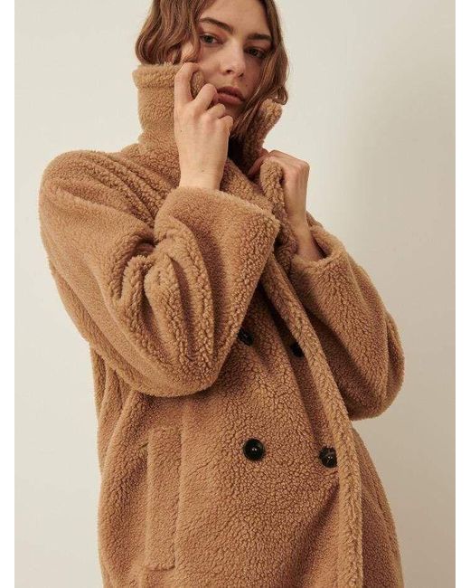 tan teddy bear coat