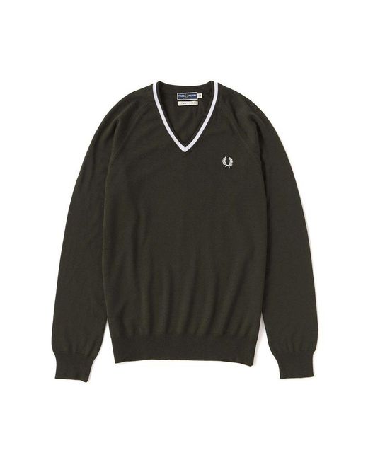 fred perry green jumper