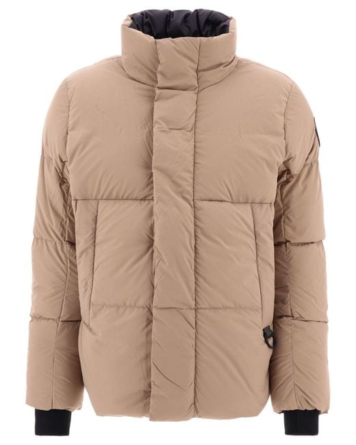 Canada Goose Goose Beige Other Materials Down Jacket in Brown for Men | Lyst