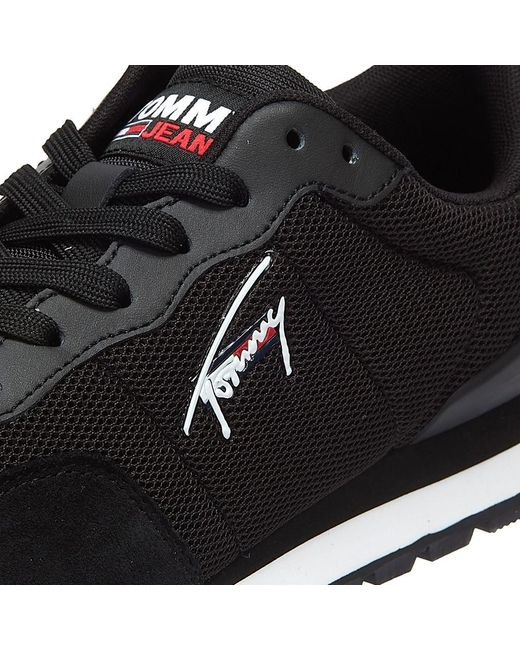 Tommy Hilfiger Denim Tommy Jeans Lifestyle Mix Trainers in Black for Men -  Lyst