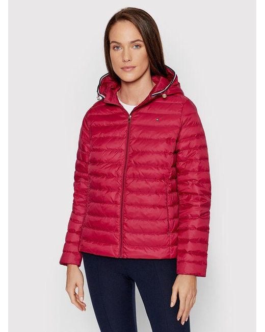 Tommy Hilfiger Giubbotto Donna Art Ww0ww30842 in Red | Lyst Australia