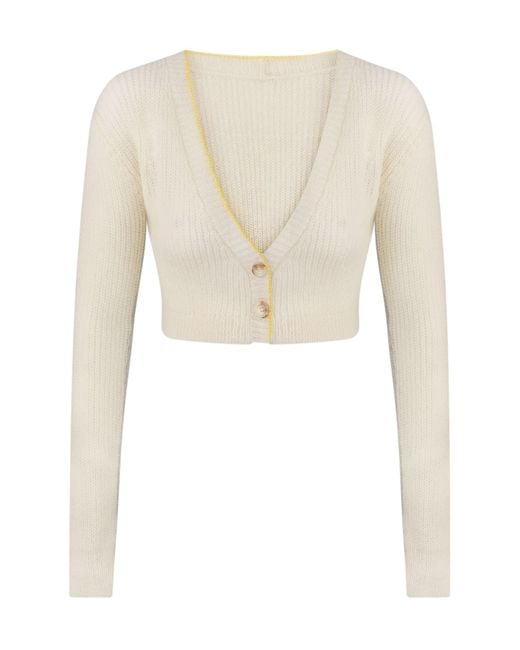 Anna October Wool Lilou Cardigan - Ivory in White | Lyst