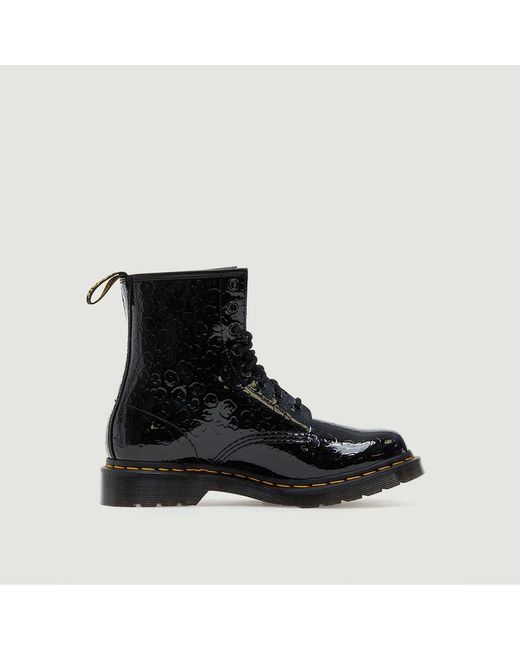 Dr. Martens Leather Boots 1460 Patent Lamper Leopard Emboss Dr. Martens in  Black | Lyst