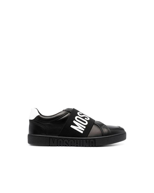 Moschino Tennis Logo In Rubber in Black for Men | Lyst
