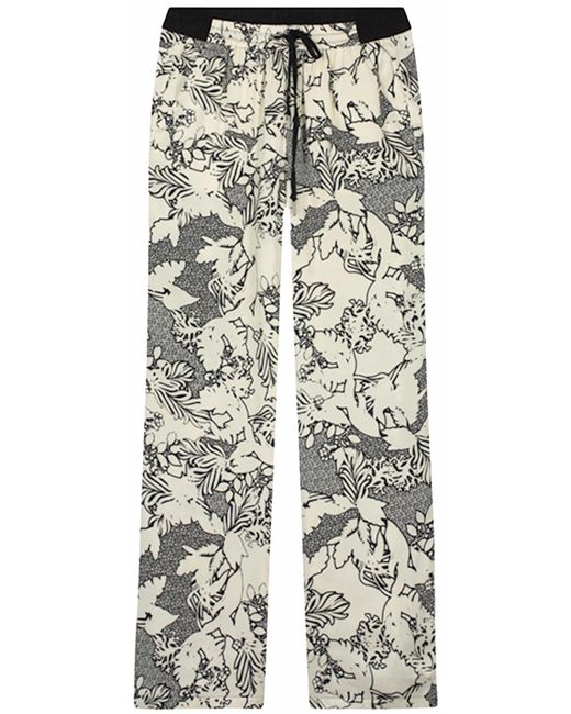 Summum Synthetic Pantalon Print Ecru 4s2289-11604c3 135 in White,Floral  (White) | Lyst