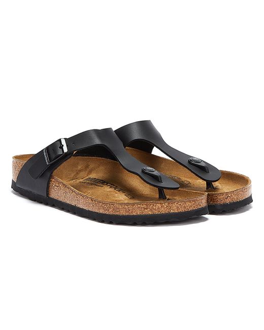 Birkenstock Synthetic Gizeh Birko-flor Narrow Fit Black Sandal - Save 14% |  Lyst