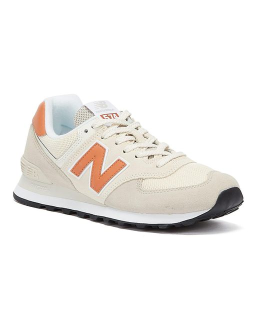 New Balance 574 Calm Taupe Trainers in 