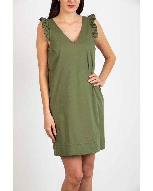 Liu Jo Abito Con Volants in Green | Lyst