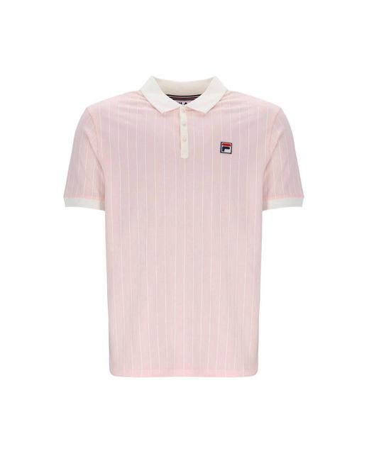 Fila Cotton Bb1 Classic Vintage Striped Polo in Pink for Men | Lyst