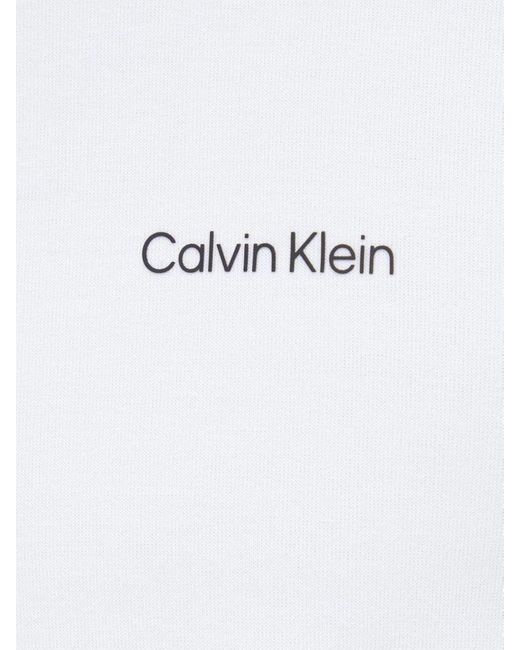 Calvin Klein Felpa Uomo Bianca Con Cappuccio K10k109927 Yaf in White for  Men | Lyst Canada