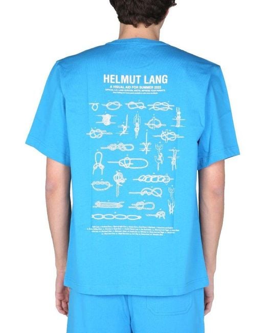 light blue helmut lang shirt