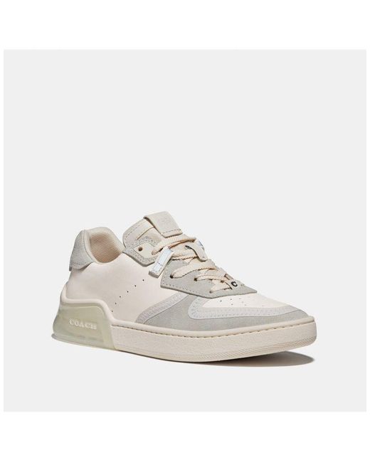 COACH Citysole Suede Leather Court Trainer in Blue - Lyst