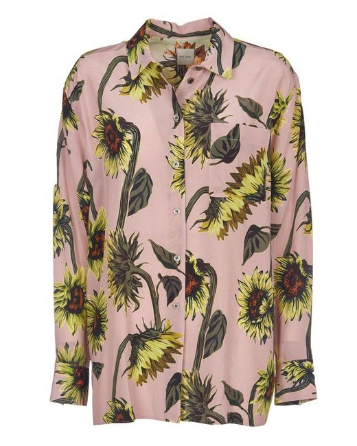 Paul Smith Silk Shirt in Pink | Lyst