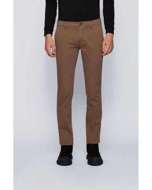 HUGO BOSS Cotton Schino Slim Chinos 
