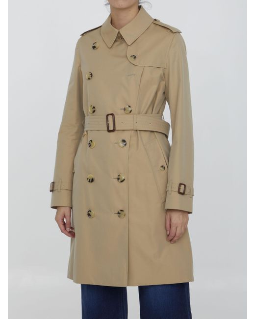 Burberry Kensington Heritage Trench Coat in Natural | Lyst Australia