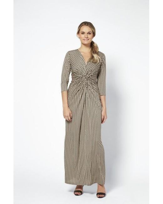 Ilse Jacobsen Synthetic Crezia Taupe Maxi Dress in Grey (Gray) - Lyst