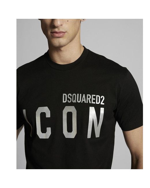 Dsquared2 mens t-shirt white and back colors \ FASHION brand /DSQ2 mirror logo