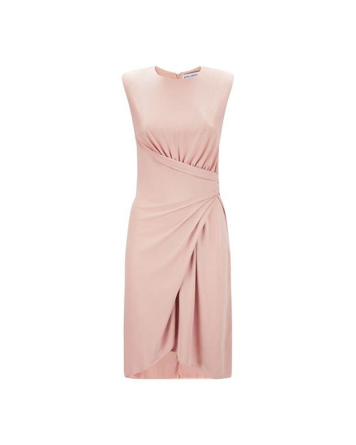 James Lakeland Pink Wrap Sleeveless Dress