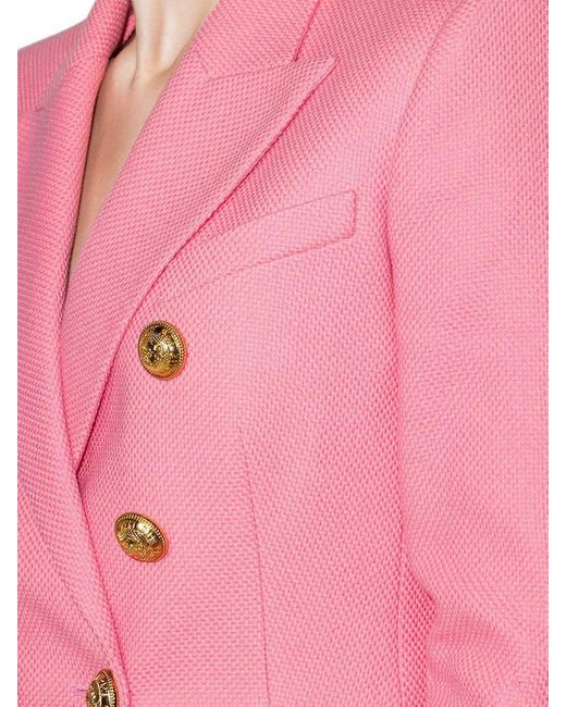 Pink cotton blazer Clearance