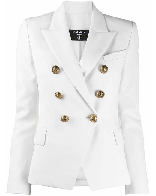 white wool blazer