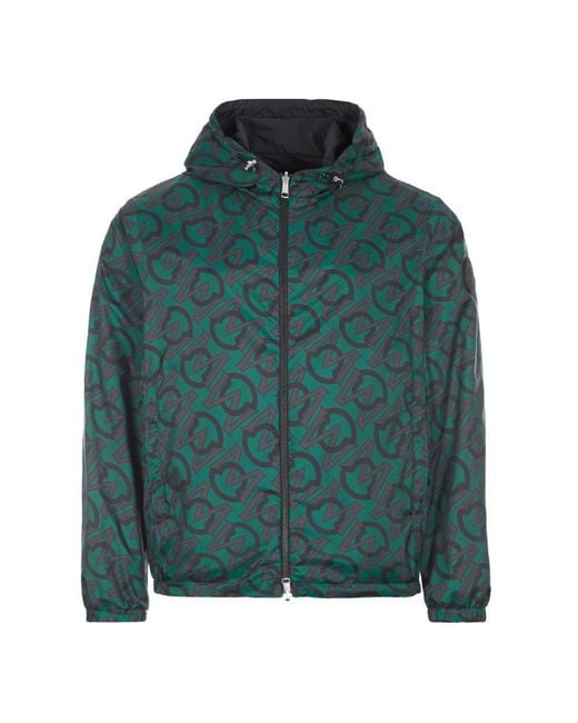 Moncler Rubber Cretes Reversible Jacket in Green for Men | Lyst