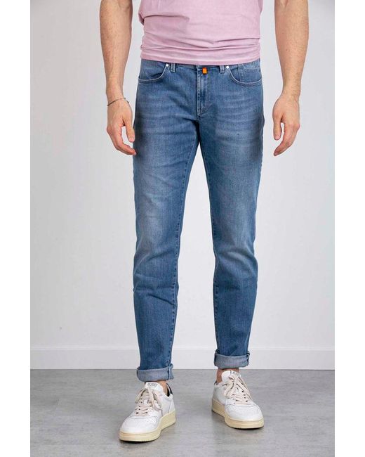 Jeckerson Denim Jeans Uomo Chiaro in Blue for Men | Lyst