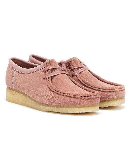 pink wallabee clarks